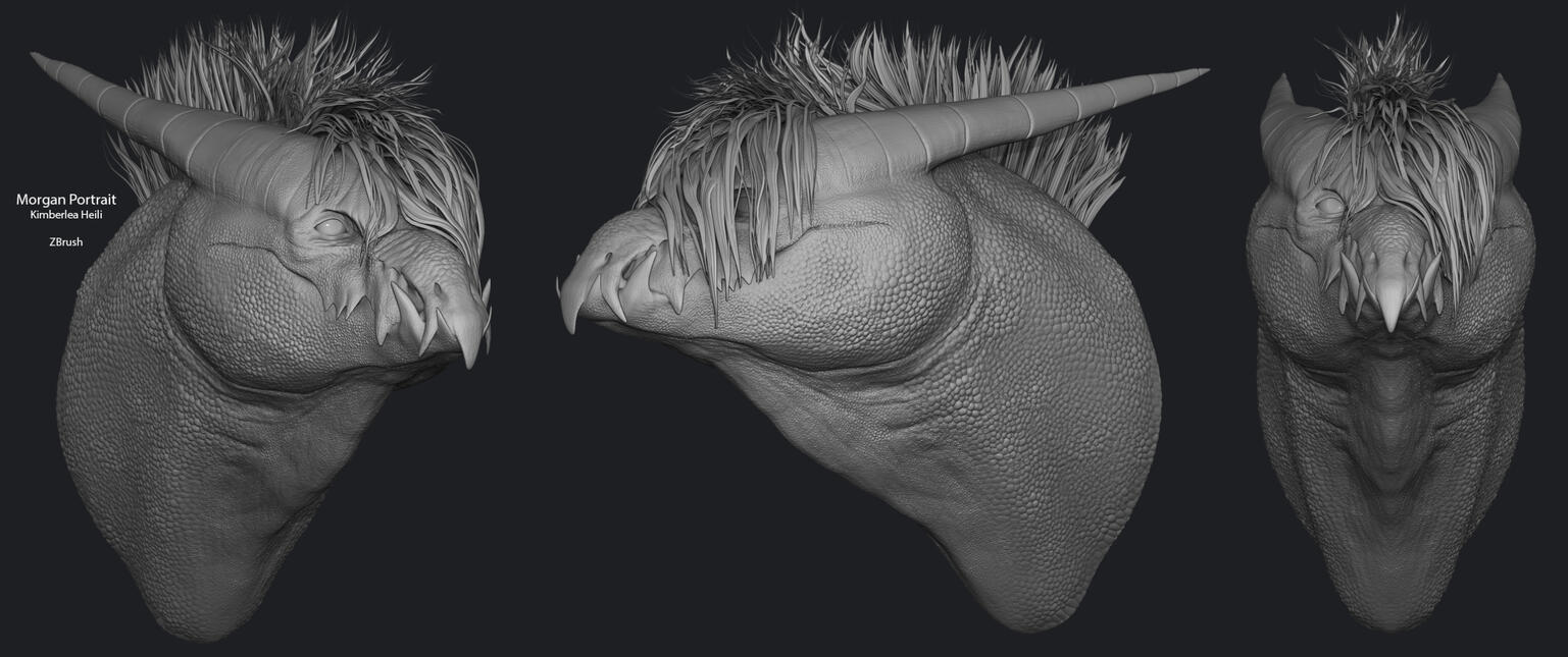 Morgan in ZBrush